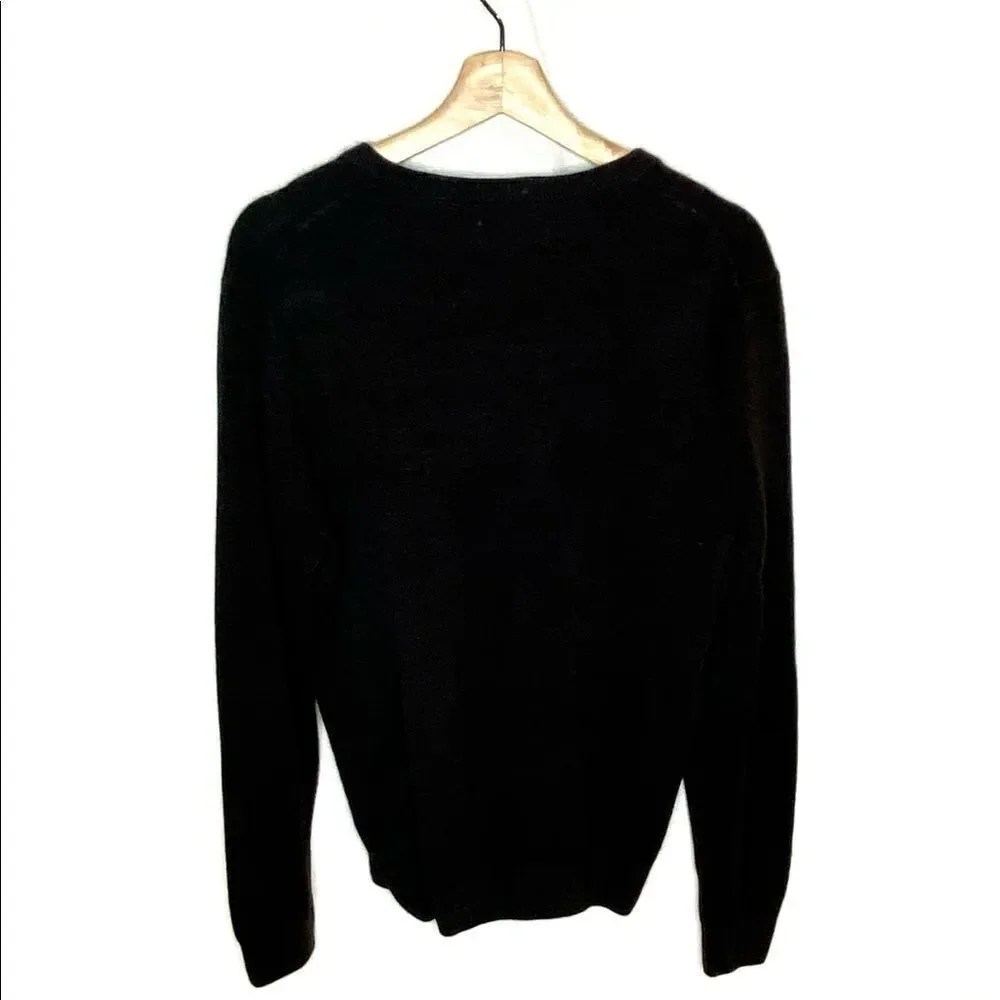 John Bartlett consensus charcoal v neck sweater